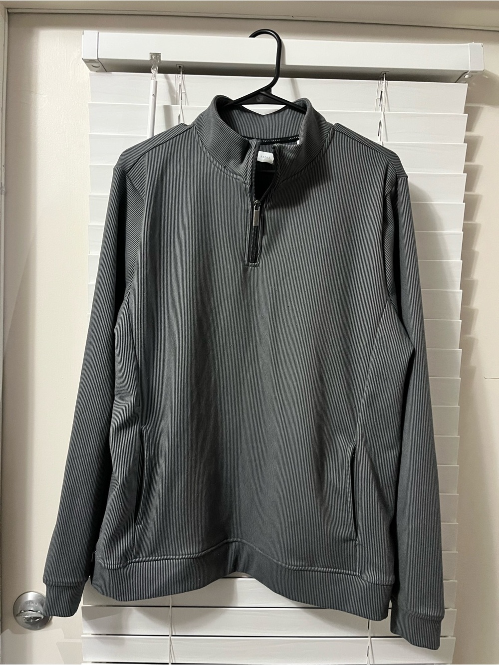 Geoffrey Beene Men's Zip-Up Sweater - Charcoal